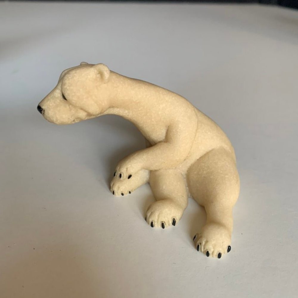 Quarry Critters Pam Polar Bear Cream 2000 Second Natural Design Collectible.